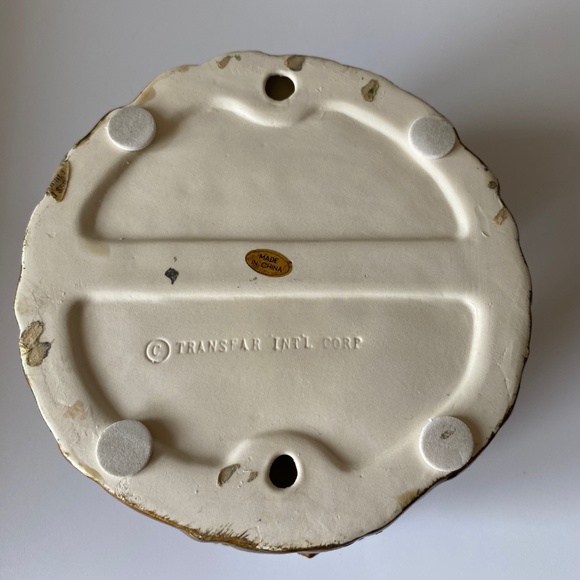 Vintage CIRCLE OF ELEPHANTS Ceramic Pillar Candle Holder - Picture 5 of 7